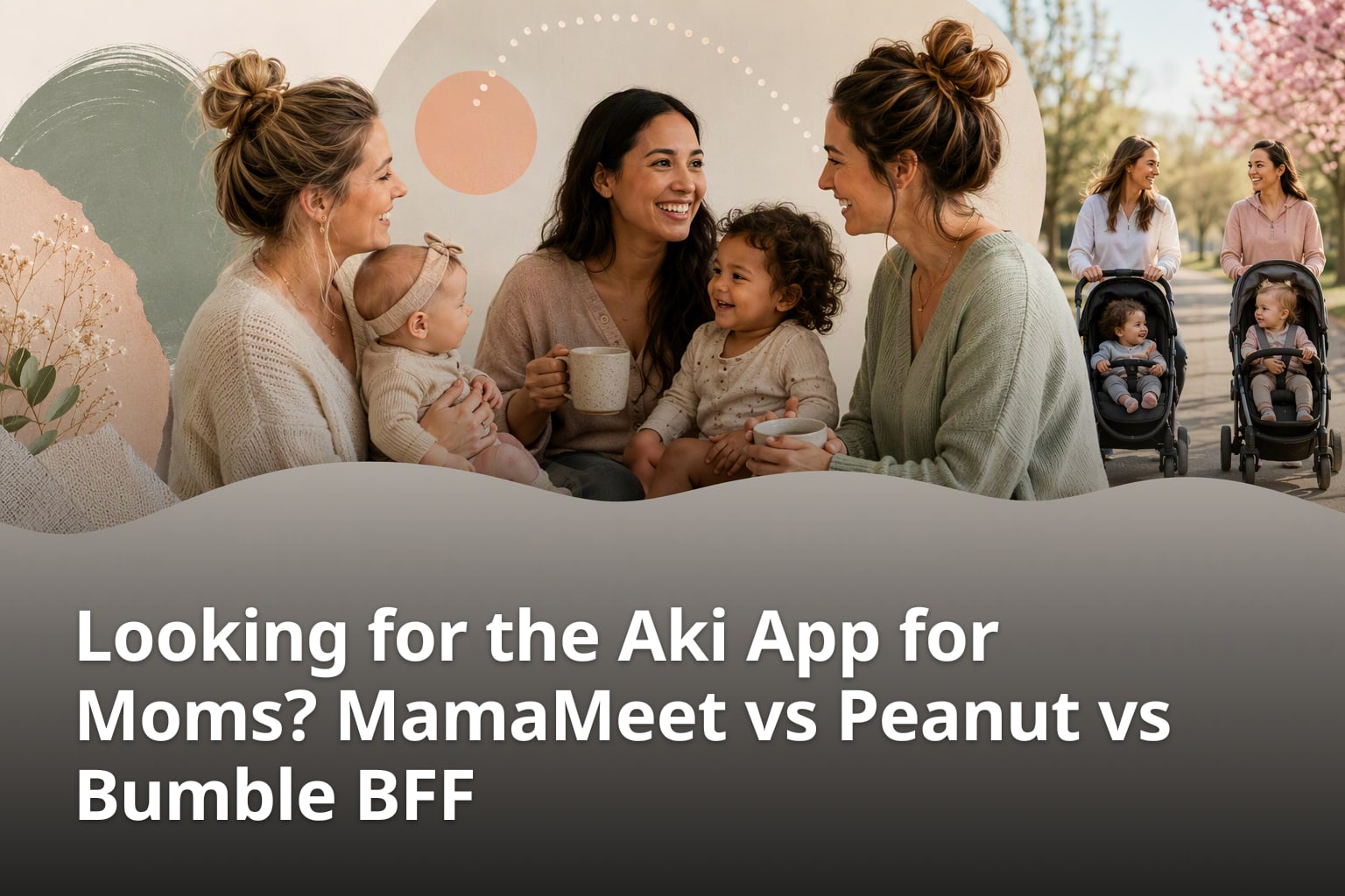 Looking for the Aki App for Moms? MamaMeet vs Peanut vs Bumble BFF